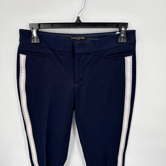 BANANA REPUBLIC Navy Side Stripe Sloan Pant 445688 // 0 - Picture 4 of 11